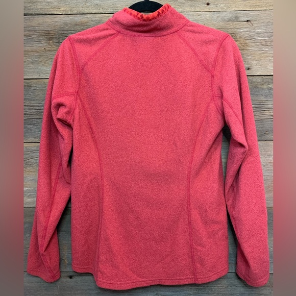 Women’s Medium Pink The North Face Fleece 1/4 Zip Pull Over - Picture 3 of 5